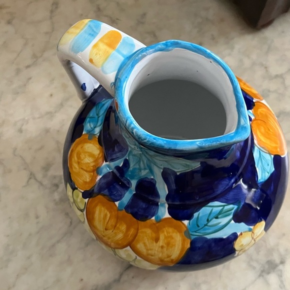 lovely vintage studio pottery majolica jug - Picture 4 of 7